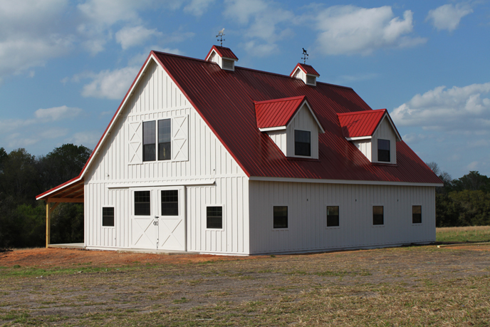 Gable with hardie plank