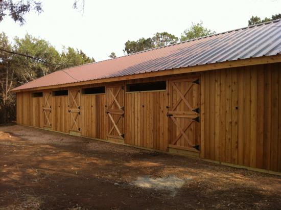 Shed Row Style Horse Barn