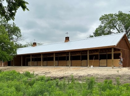 Shed Row Style Horse Barn